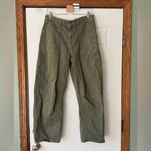 GAP Midrise Twill Barrel Pants - Size 12L